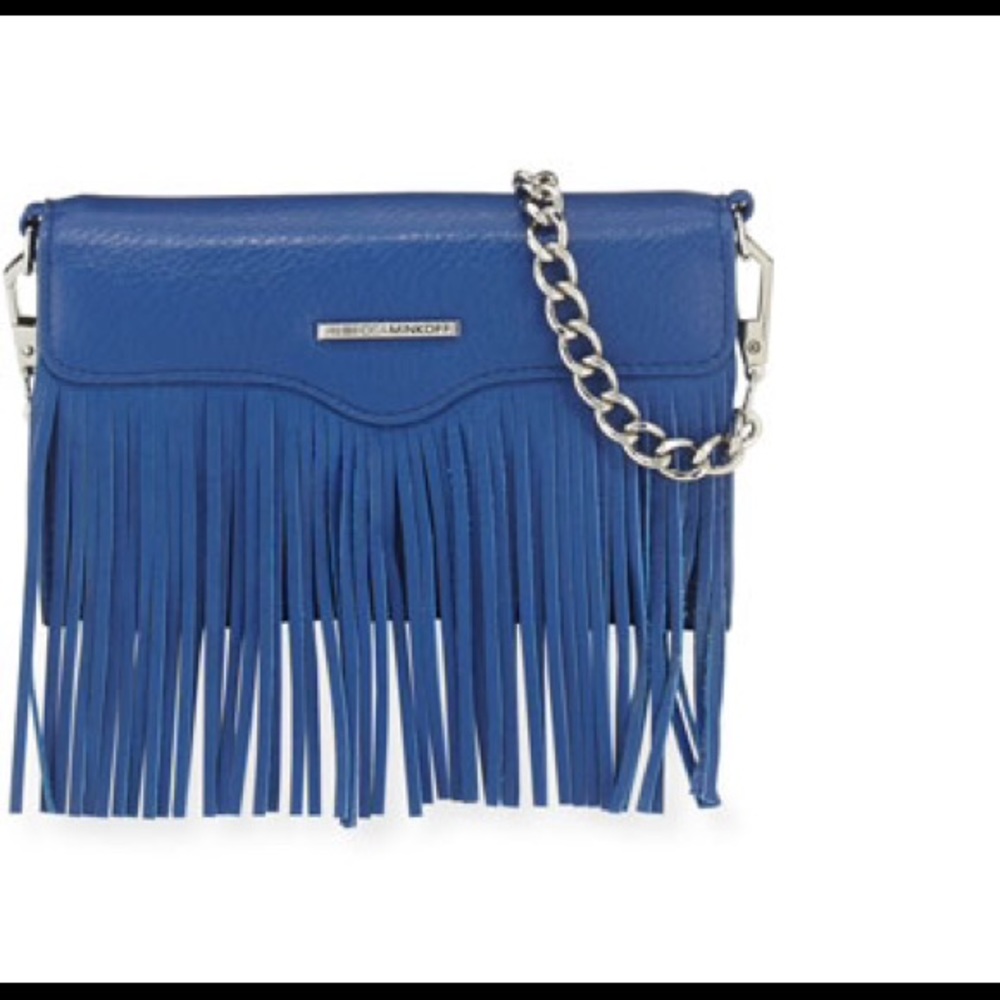Rebecca Minkoff FRINGE LEATHER TECH CROSSBODY